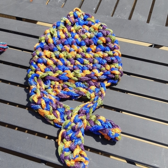 Colourful Boho Handmade Toque - Picture 2 of 3